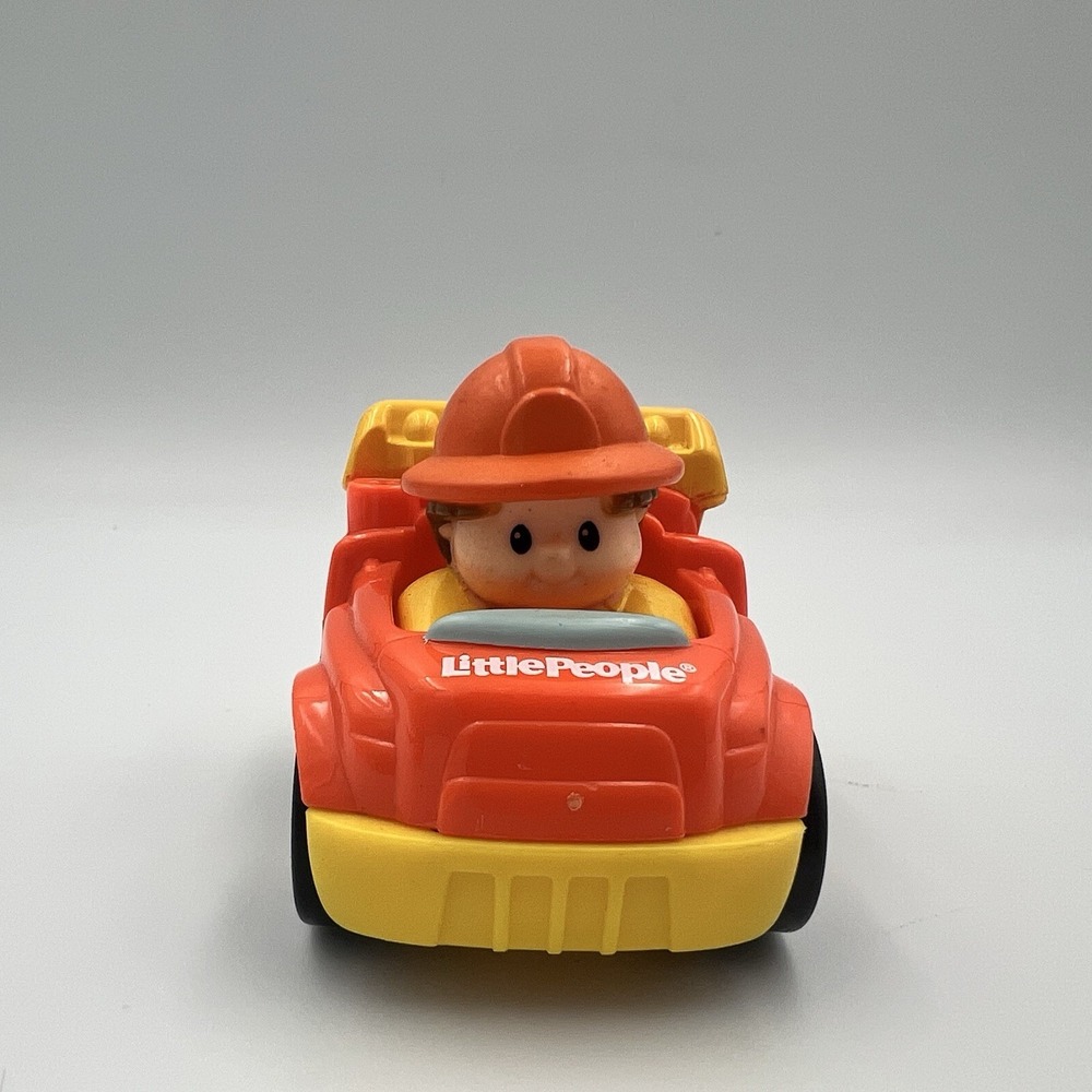 Fisher Price Little People Wheelies Lot Of 3 Cars Mattel Fire Recycle Dump Truck - Picture 12 of 16